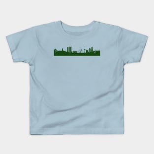 ROTTERDAM skyline in forest green Kids T-Shirt